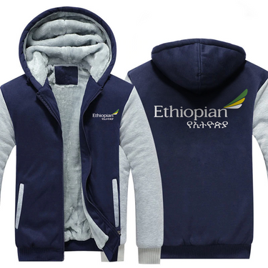 ETHIOPIAN AIRLINES JACKETS FLEECE SWEATSHIRT